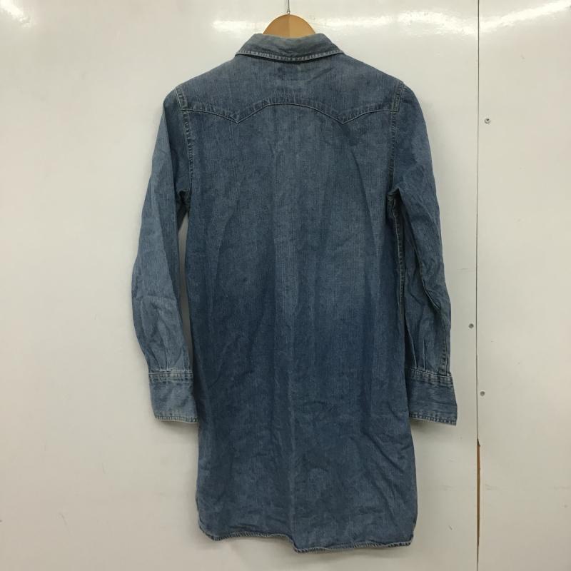 リー Lee ワンピース ミニスカート FREE 無地 水色 / ライトブルー / レディース USED 古着 中古 10162374