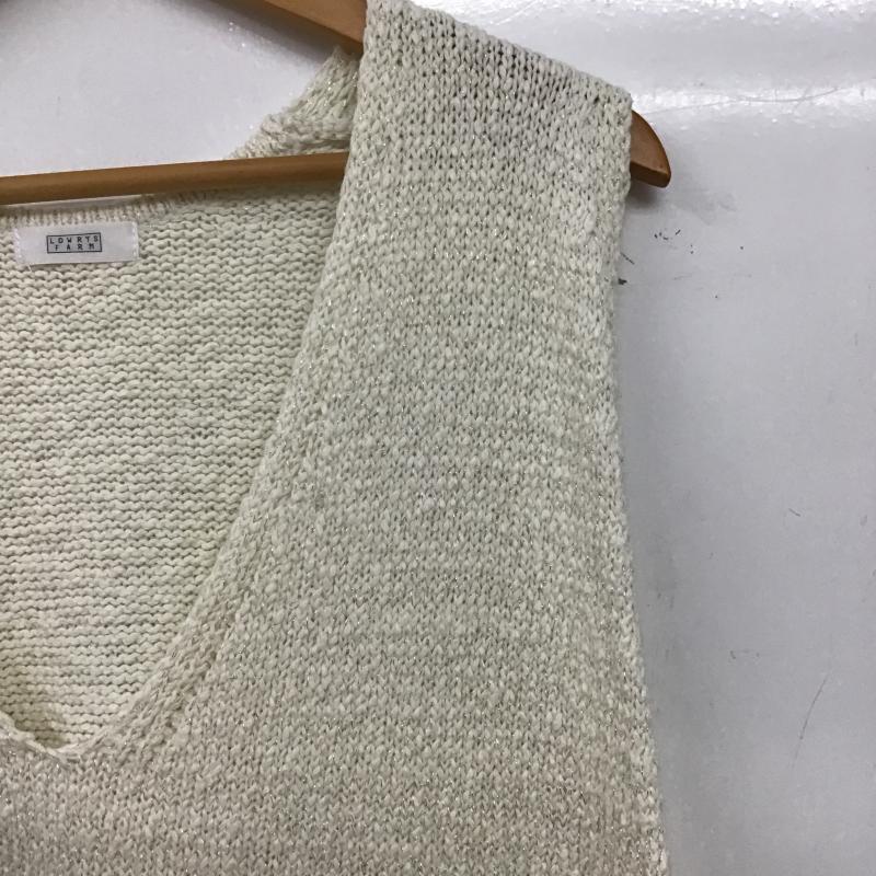 ローリーズファーム LOWRYS FARM ベスト ベスト FREE 無地 白 / ホワイト / white レディース USED 古着 中古 10162375