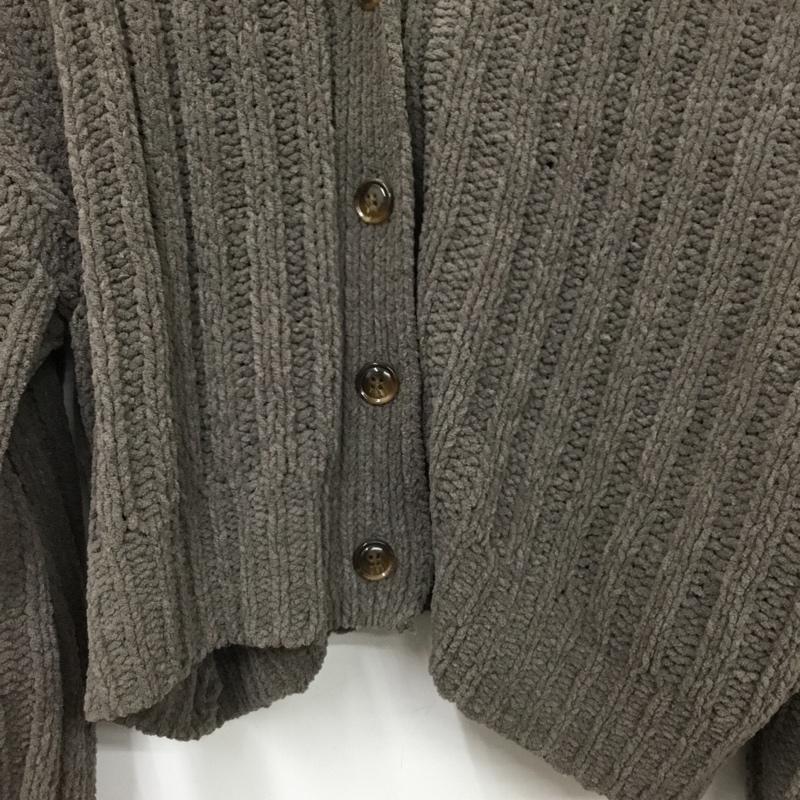 フレームス レイカズン frames RAY CASSIN カーディガン 長袖 FREE 無地 茶 / ブラウン / brown レディース USED 古着 中古 10162379