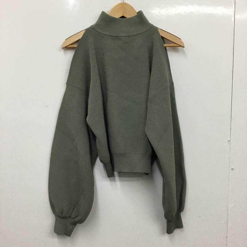 ムルーア MURUA ニット、セーター 長袖 FREE 無地 薄緑 / ライトグリーン / レディース USED 古着 中古 10162380