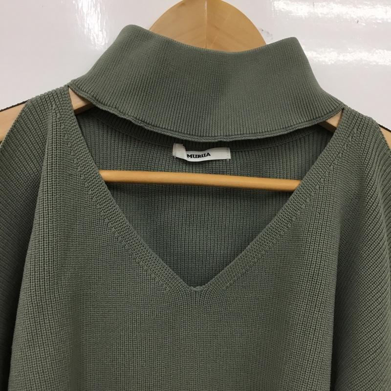 ムルーア MURUA ニット、セーター 長袖 FREE 無地 薄緑 / ライトグリーン / レディース USED 古着 中古 10162380