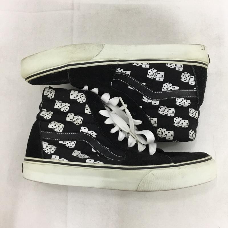 バンズ VANS スニーカー スニーカー ダイス サイコロ柄 ハイカット US9.5 US：9.5  黒 / ブラック / black メンズ USED 古着 中古 10162383