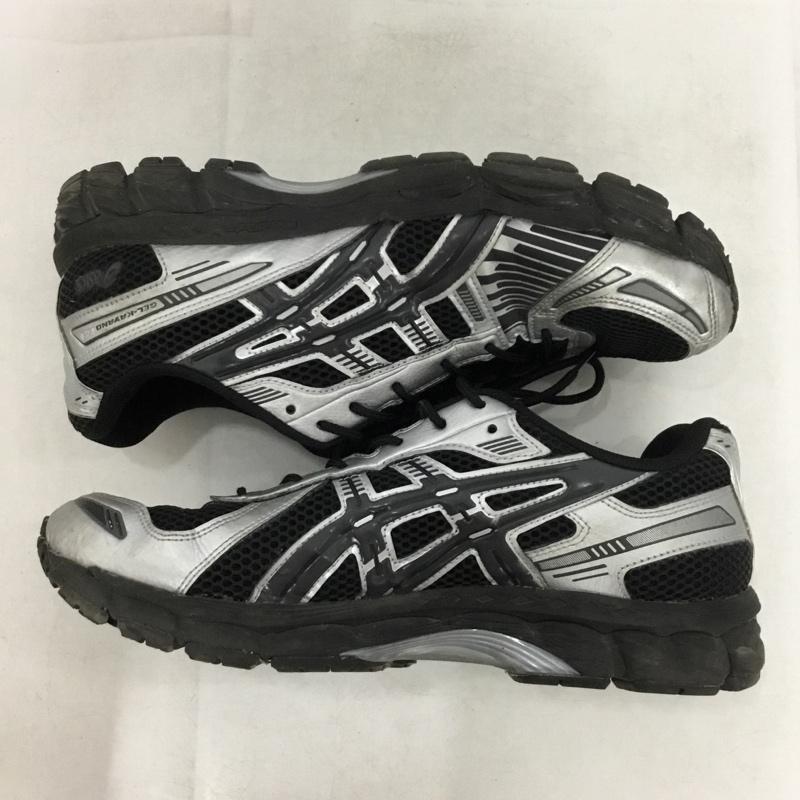 アシックス ASICS スニーカー スニーカー 1203A759 GEL-KAYANO 12.1 28cm 28.0cm ロゴ、文字 黒 / ブラック / black X 銀 / シルバー / silver color メンズ USED 古着 中古 10162384