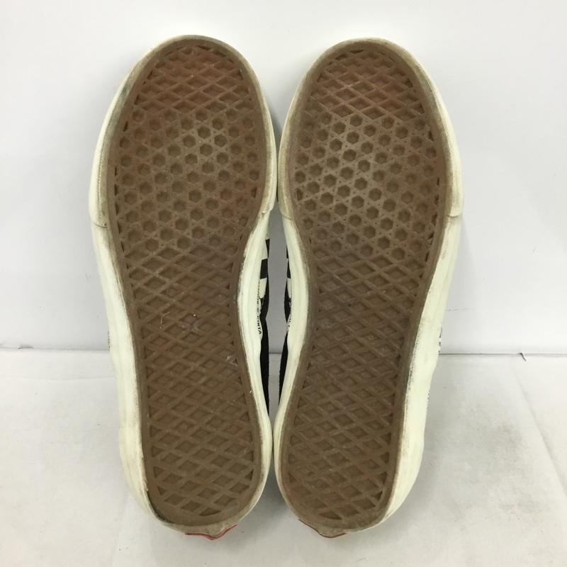 バンズ VANS スリッポン スリッポン 721454 スニーカー 28cm 28.0cm 総柄 白 / ホワイト / white X 黒 / ブラック / black メンズ USED 古着 中古 10162389