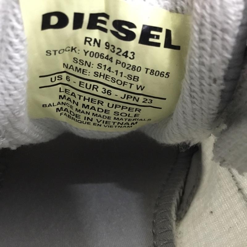 ディーゼル DIESEL スニーカー スニーカー SHESOFT W 23cm 23.0cm ロゴ、文字 灰 / グレー / gray X ダークグレー / ダークグレー / レディース USED 古着 中古 10162392
