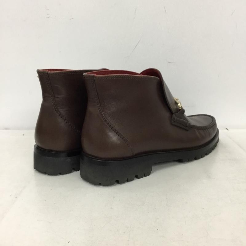 サルヴァトーレフェラガモ Salvatore Ferragamo ブーツ ショートブーツ 6D 無地 茶 / ブラウン / brown レディース USED 古着 中古 10162395