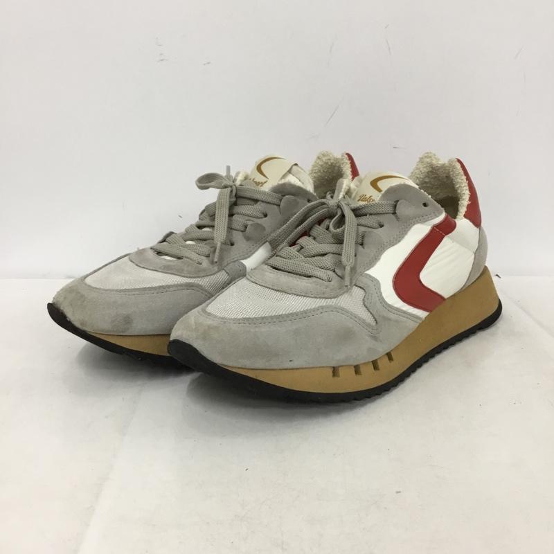 ヴァルスポルト Valsport スニーカー スニーカー ローカット 42 ロゴ、文字 白 / ホワイト / white X 灰 / グレー / gray X 赤 / レッド / red メンズ USED 古着 中古 10162400