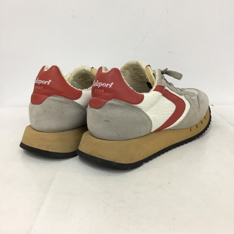 ヴァルスポルト Valsport スニーカー スニーカー ローカット 42 ロゴ、文字 白 / ホワイト / white X 灰 / グレー / gray X 赤 / レッド / red メンズ USED 古着 中古 10162400