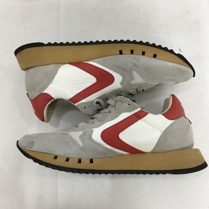 ヴァルスポルト Valsport スニーカー スニーカー ローカット 42 ロゴ、文字 白 / ホワイト / white X 灰 / グレー / gray X 赤 / レッド / red メンズ USED 古着 中古 10162400