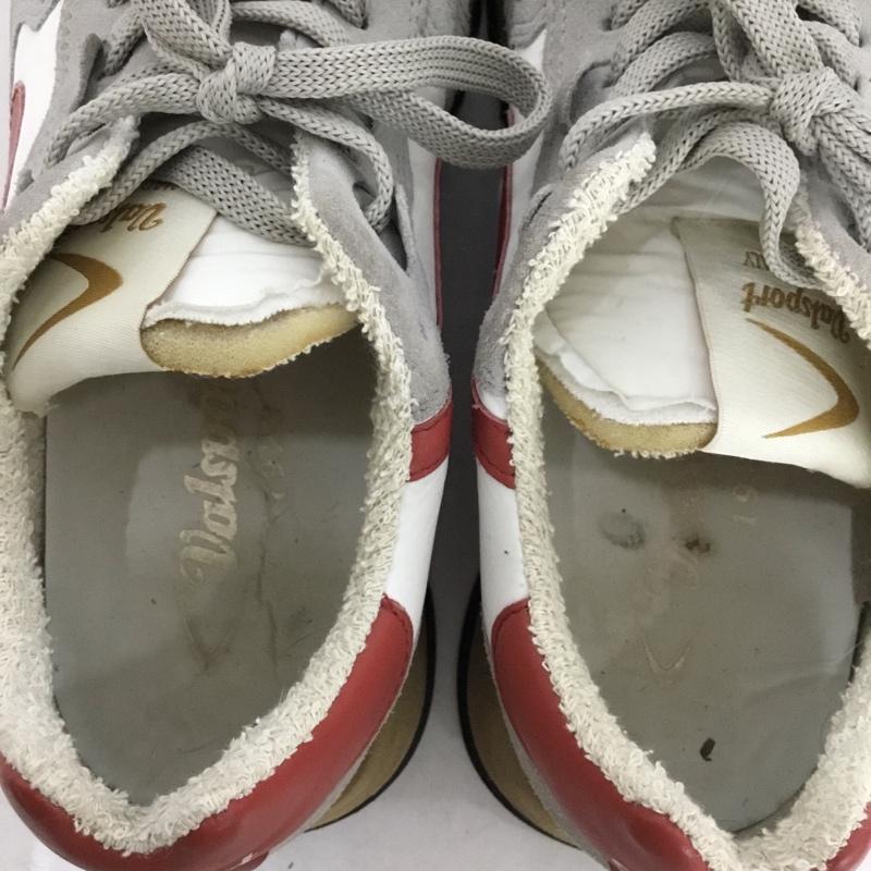 ヴァルスポルト Valsport スニーカー スニーカー ローカット 42 ロゴ、文字 白 / ホワイト / white X 灰 / グレー / gray X 赤 / レッド / red メンズ USED 古着 中古 10162400