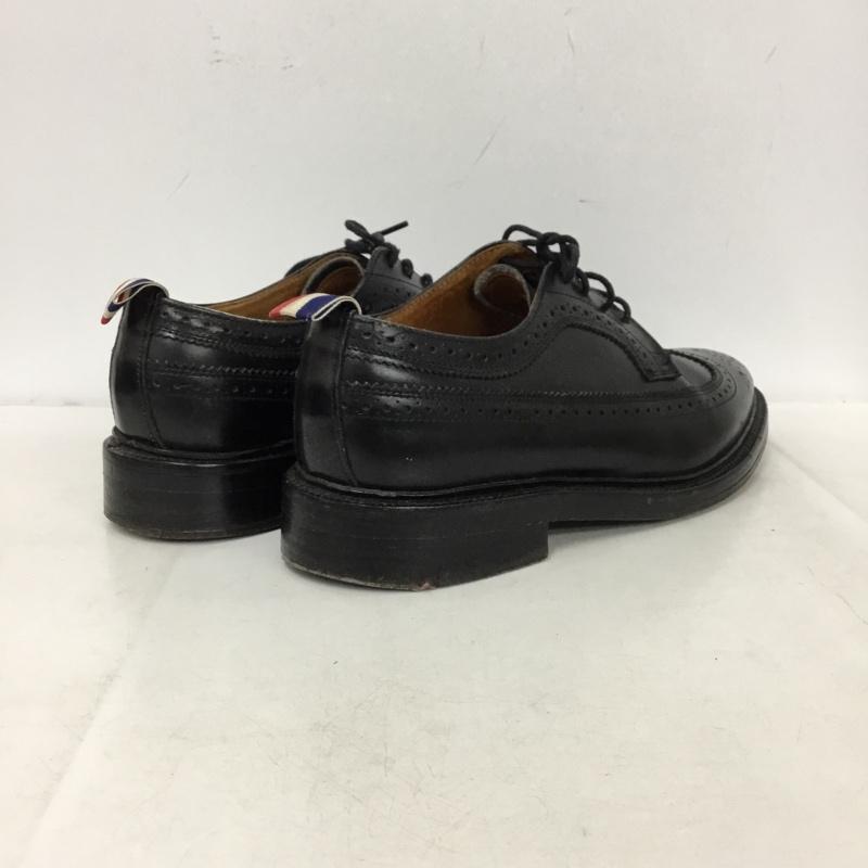 トムブラウン THOM BROWNE 革靴 革靴 ウィングチップ UK7 US：8 無地 黒 / ブラック / black メンズ USED 古着 中古 10162401