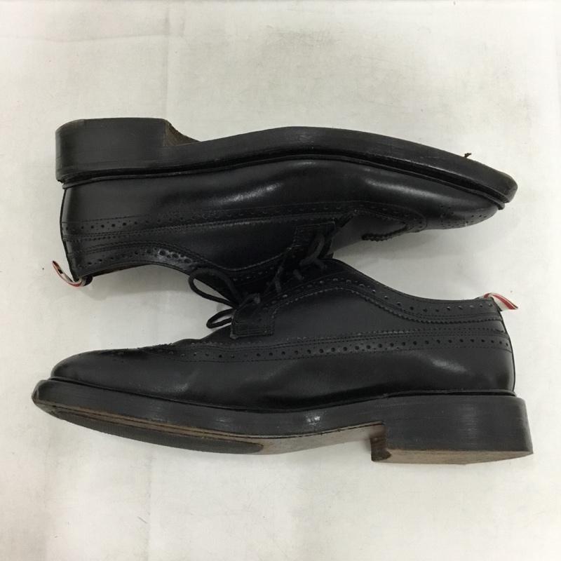 トムブラウン THOM BROWNE 革靴 革靴 ウィングチップ UK7 US：8 無地 黒 / ブラック / black メンズ USED 古着 中古 10162401