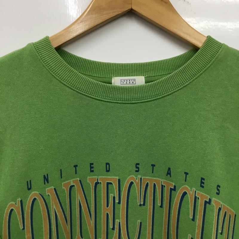ローリーズファーム LOWRYS FARM トレーナー 長袖 FREE プリント 緑 / グリーン / green レディース USED 古着 中古 10162411
