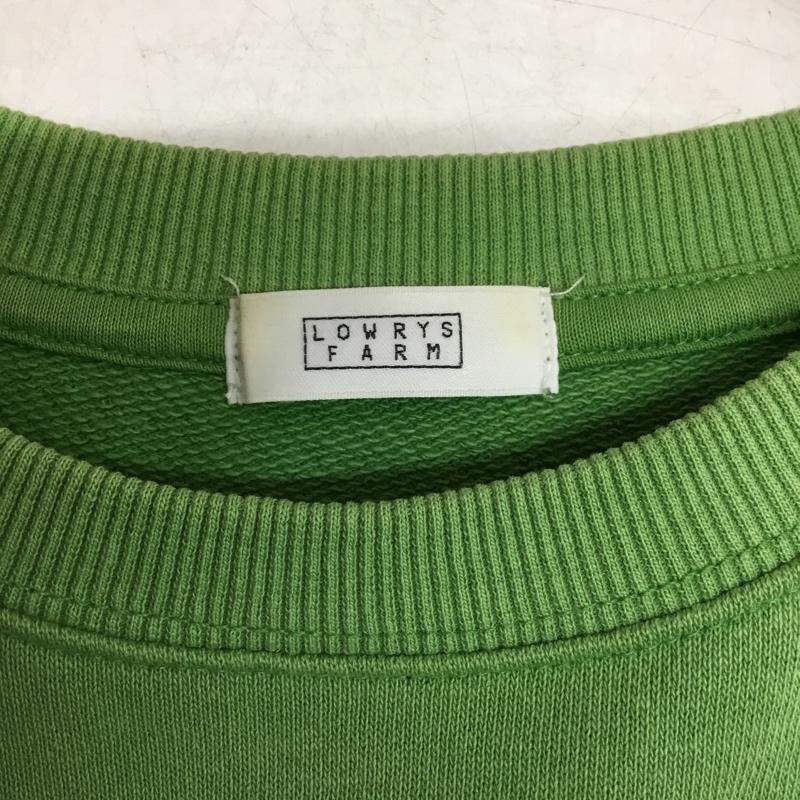 ローリーズファーム LOWRYS FARM トレーナー 長袖 FREE プリント 緑 / グリーン / green レディース USED 古着 中古 10162411
