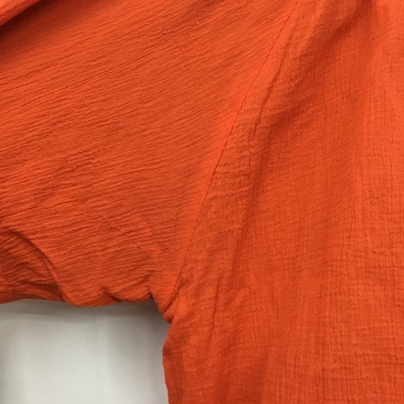 ディスコート Discoat カットソー 七分袖 M 無地 橙 / オレンジ / orange レディース USED 古着 中古 10162413