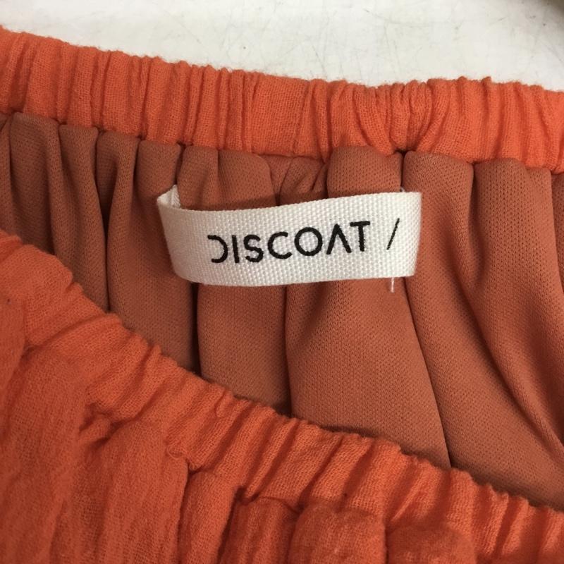 ディスコート Discoat カットソー 七分袖 M 無地 橙 / オレンジ / orange レディース USED 古着 中古 10162413