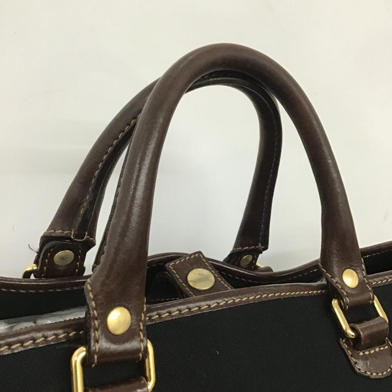 ステファノマーノ STEFANO MANO トートバッグ トートバッグ 2WAY ショルダーバッグ ビジネスバッグ 無地 黒 / ブラック / black X 茶 / ブラウン / brown メンズ USED 古着 中古 10162414