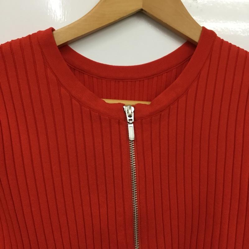 ローリーズファーム LOWRYS FARM ニット、セーター 長袖 FREE 無地 赤 / レッド / red レディース USED 古着 中古 10162417