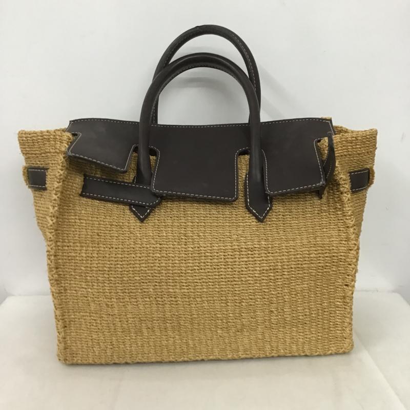 シー SEA トートバッグ トートバッグ かごバッグ 無地 茶 / ブラウン / brown X ベージュ / ベージュ / beige レディース USED 古着 中古 10162418
