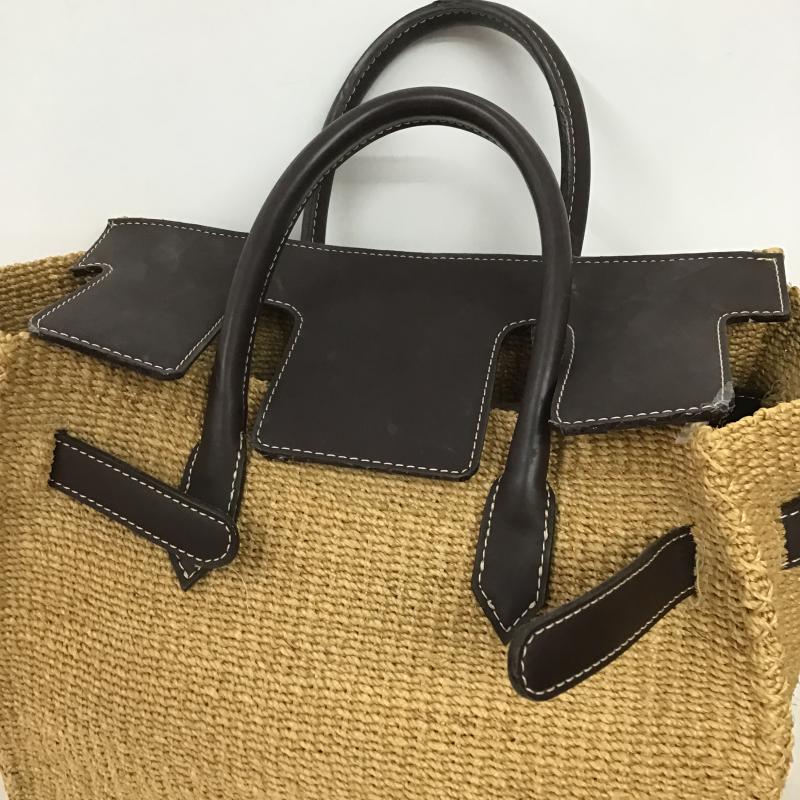 シー SEA トートバッグ トートバッグ かごバッグ 無地 茶 / ブラウン / brown X ベージュ / ベージュ / beige レディース USED 古着 中古 10162418