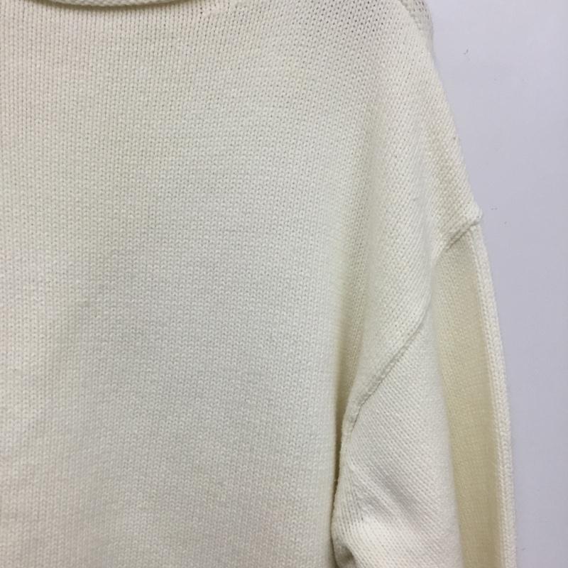 ローリーズファーム LOWRYS FARM ニット、セーター 七分袖 FREE 無地 白 / ホワイト / white レディース USED 古着 中古 10162419