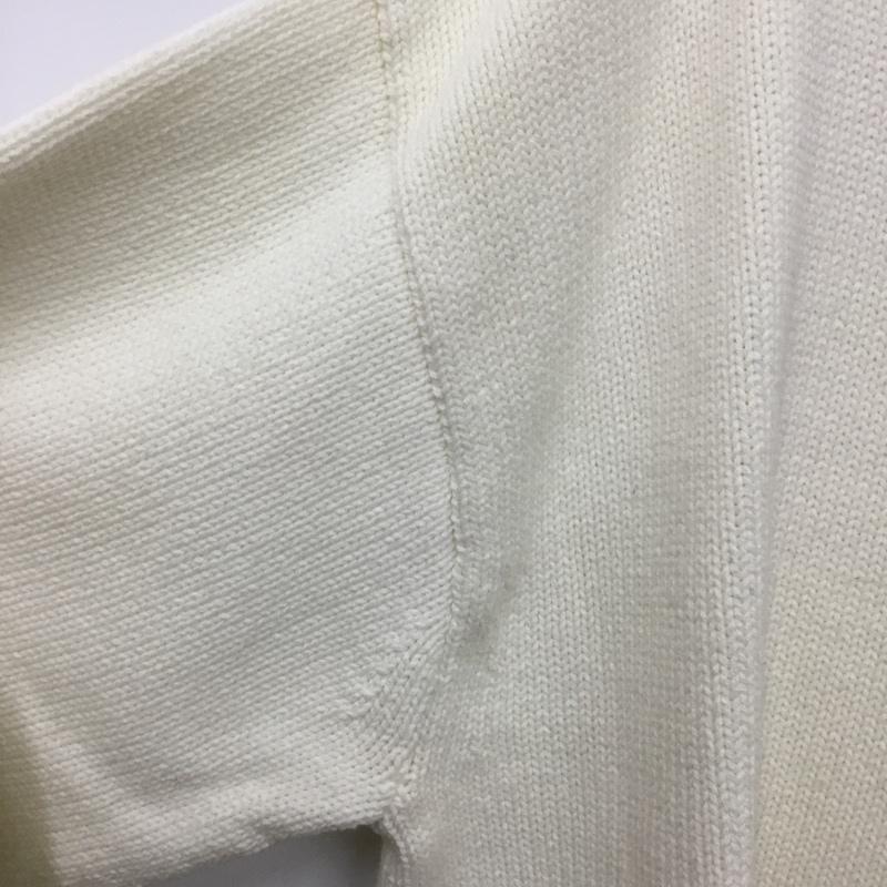 ローリーズファーム LOWRYS FARM ニット、セーター 七分袖 FREE 無地 白 / ホワイト / white レディース USED 古着 中古 10162419