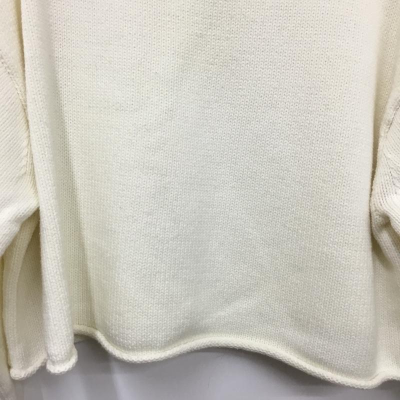 ローリーズファーム LOWRYS FARM ニット、セーター 七分袖 FREE 無地 白 / ホワイト / white レディース USED 古着 中古 10162419