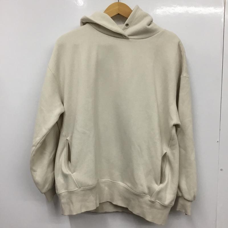 スタディオクリップ studio CLIP パーカー 長袖 FREE 無地 オフホワイト / オフホワイト / レディース USED 古着 中古 10162424