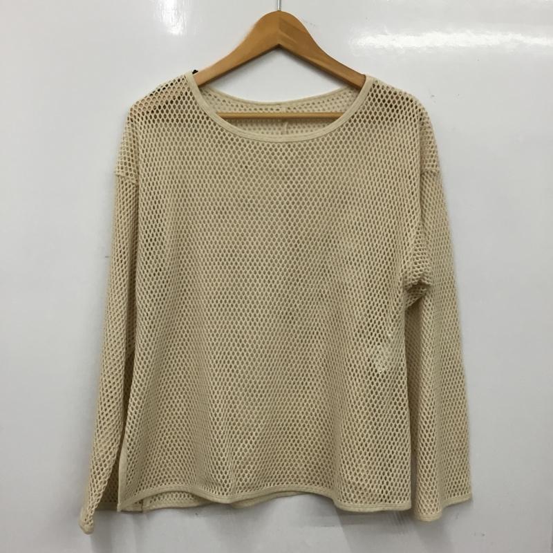 ザショップティーケーミクスパイス THESHOPTKMIXPICE ニット、セーター 長袖 M 無地 ベージュ / ベージュ / beige レディース USED 古着 中古 10162426