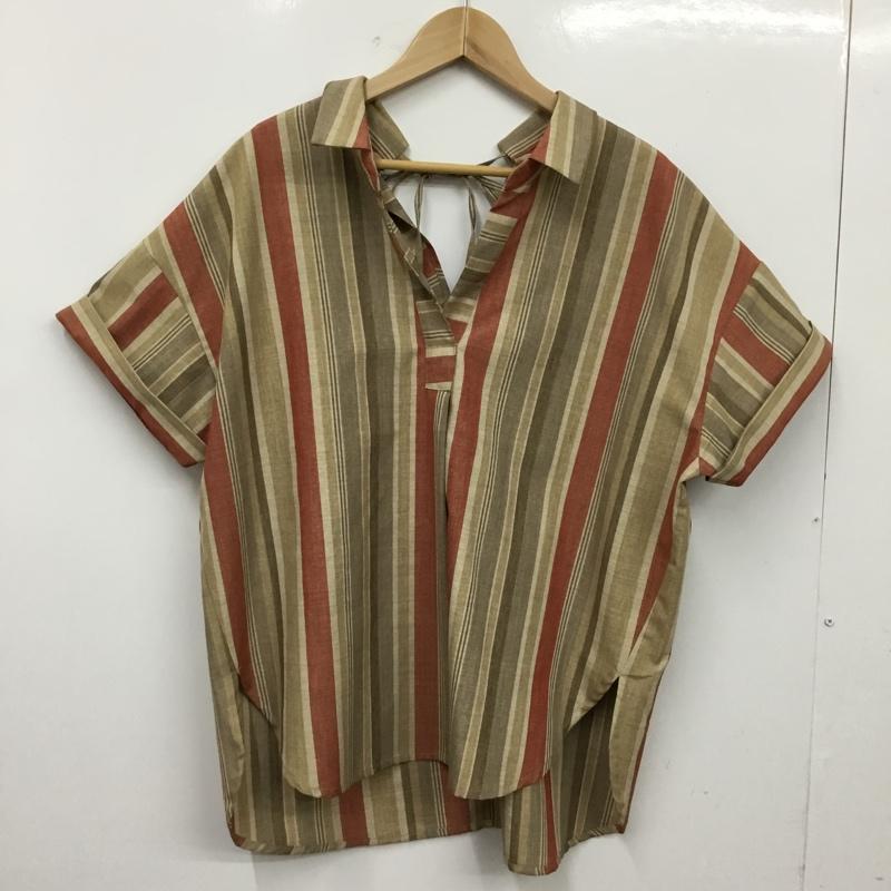 アズールバイマウジー AZUL BY MOUSSY シャツ、ブラウス 半袖 M ストライプ マルチカラー / マルチカラー / multicolor レディース USED 古着 中古 10162428