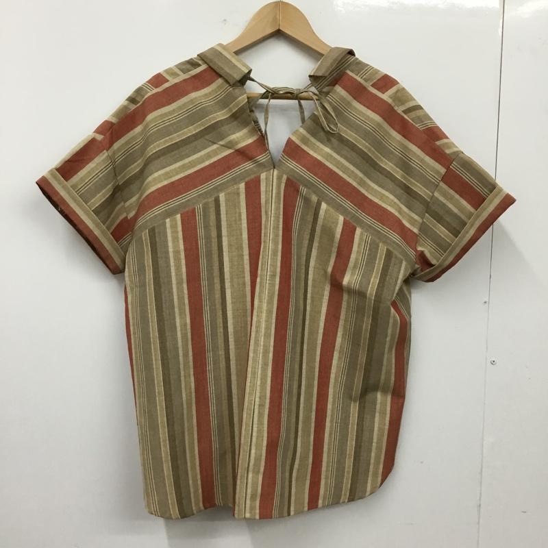 アズールバイマウジー AZUL BY MOUSSY シャツ、ブラウス 半袖 M ストライプ マルチカラー / マルチカラー / multicolor レディース USED 古着 中古 10162428