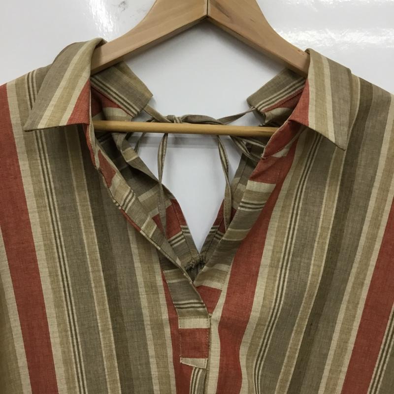 アズールバイマウジー AZUL BY MOUSSY シャツ、ブラウス 半袖 M ストライプ マルチカラー / マルチカラー / multicolor レディース USED 古着 中古 10162428