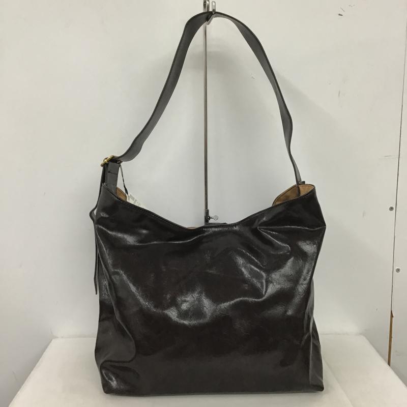 ザラ ZARA ショルダーバッグ ショルダーバッグ 6047 610 700 マキシショッパーバッグ タグ付き ワンショルダー 無地 ダークブラウン / ダークブラウン / レディース USED 古着 中古 10162432