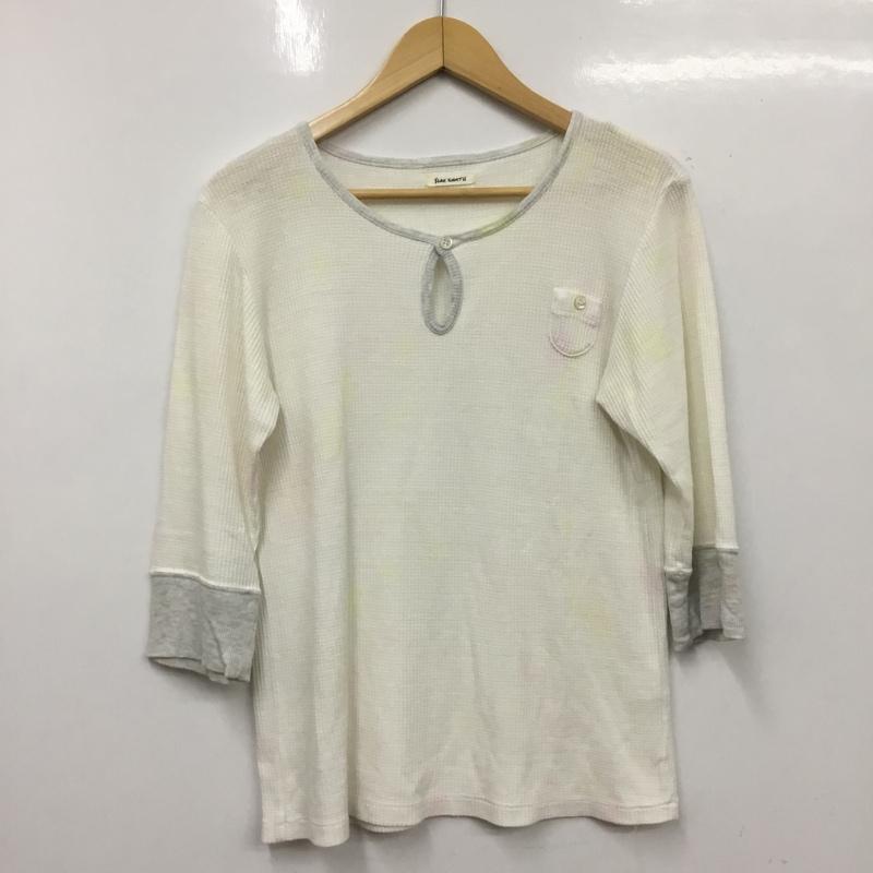 イェーライト YEAH RIGHT!! カットソー 七分袖 ONE SIZE 無地 白 / ホワイト / white レディース USED 古着 中古 10162433