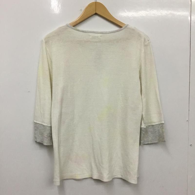 イェーライト YEAH RIGHT!! カットソー 七分袖 ONE SIZE 無地 白 / ホワイト / white レディース USED 古着 中古 10162433