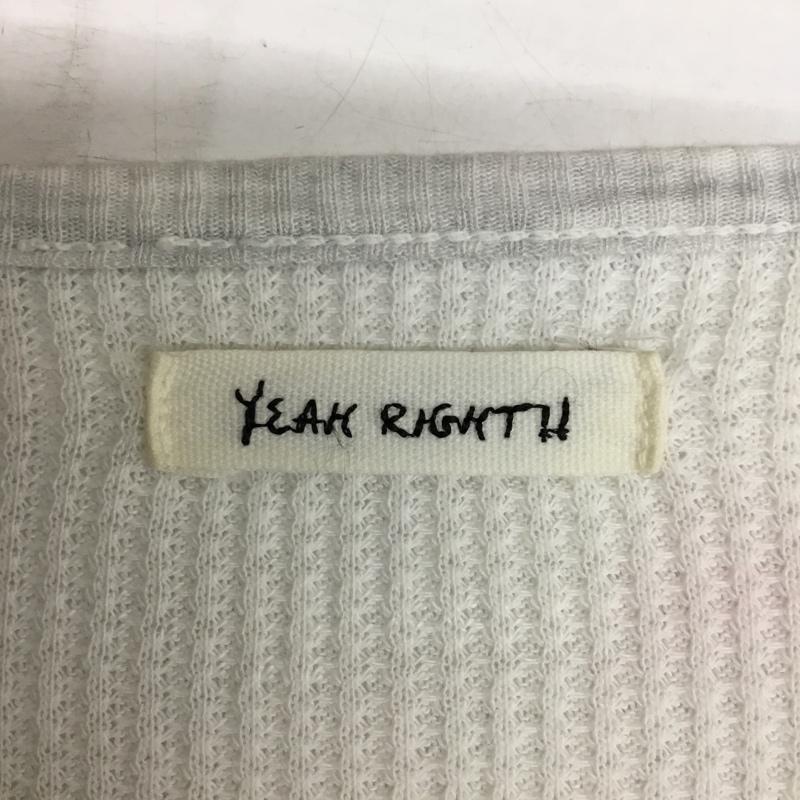イェーライト YEAH RIGHT!! カットソー 七分袖 ONE SIZE 無地 白 / ホワイト / white レディース USED 古着 中古 10162433