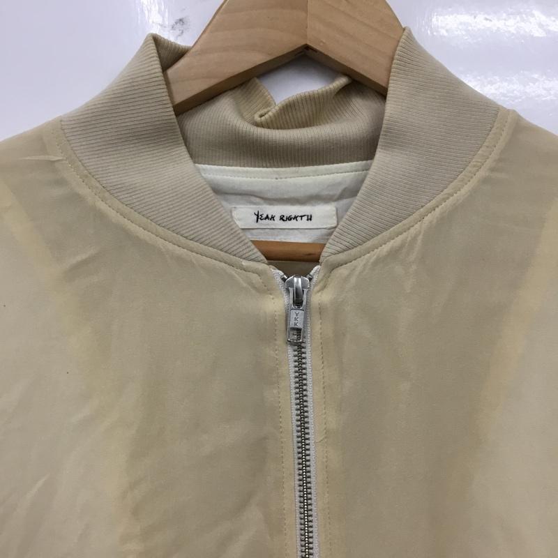 イェーライト YEAH RIGHT!! ジャケット、上着 ジャンパー、ブルゾン M 無地 ベージュ / ベージュ / beige レディース USED 古着 中古 10162435