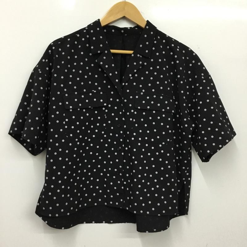 アパートバイローリーズ apart by lowrys シャツ、ブラウス 半袖 FREE ドット 黒 / ブラック / black レディース USED 古着 中古 10162436