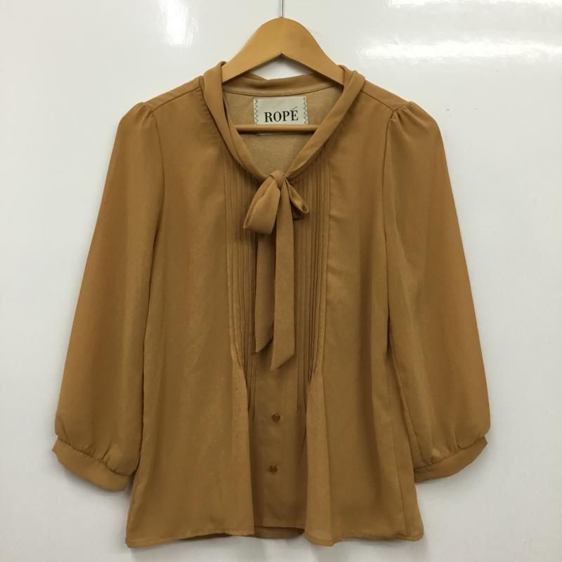 ロペ ROPE  シャツ、ブラウス 長袖 M 無地 茶 / ブラウン / brown レディース USED 古着 中古 10162437