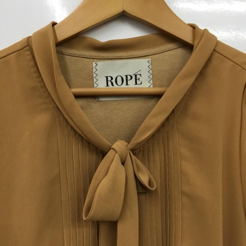 ロペ ROPE  シャツ、ブラウス 長袖 M 無地 茶 / ブラウン / brown レディース USED 古着 中古 10162437