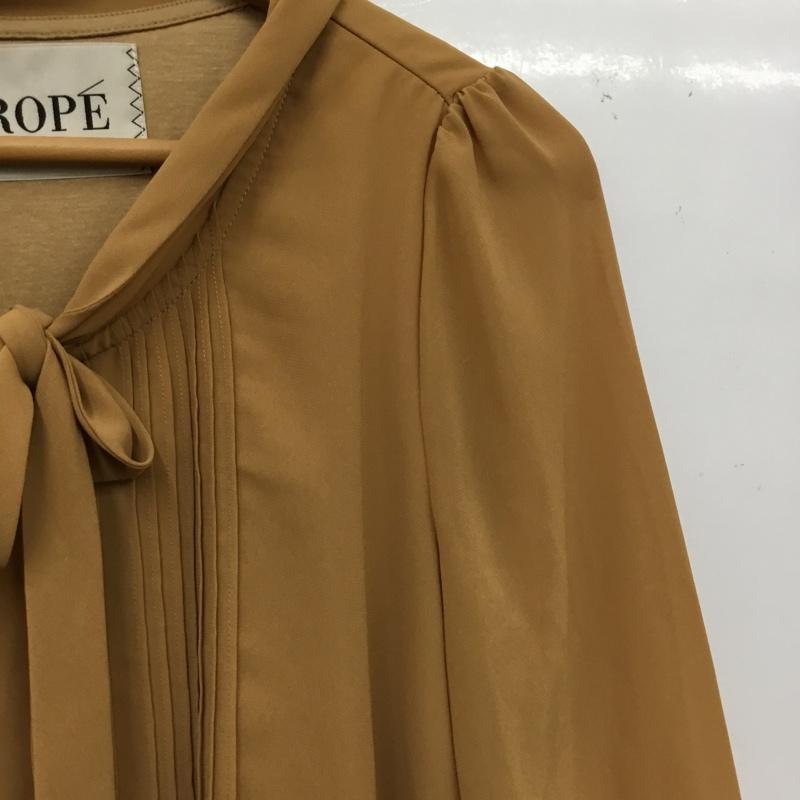 ロペ ROPE  シャツ、ブラウス 長袖 M 無地 茶 / ブラウン / brown レディース USED 古着 中古 10162437