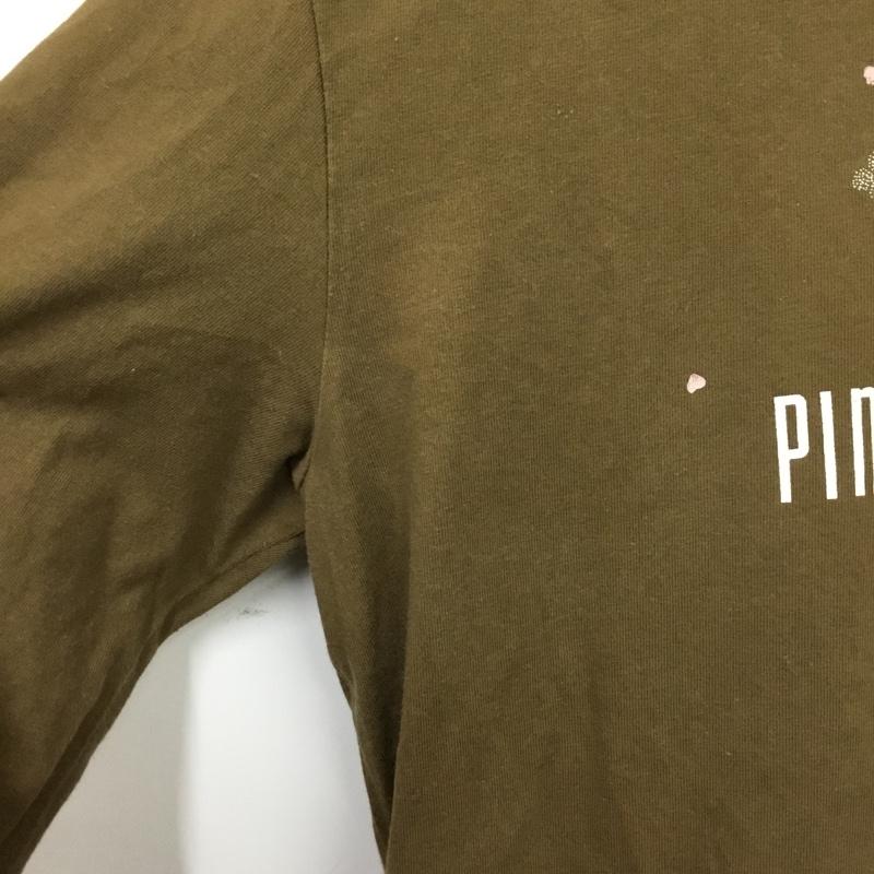 ピンクハウス PINK HOUSE Tシャツ 長袖 L プリント 茶 / ブラウン / brown レディース USED 古着 中古 10162439