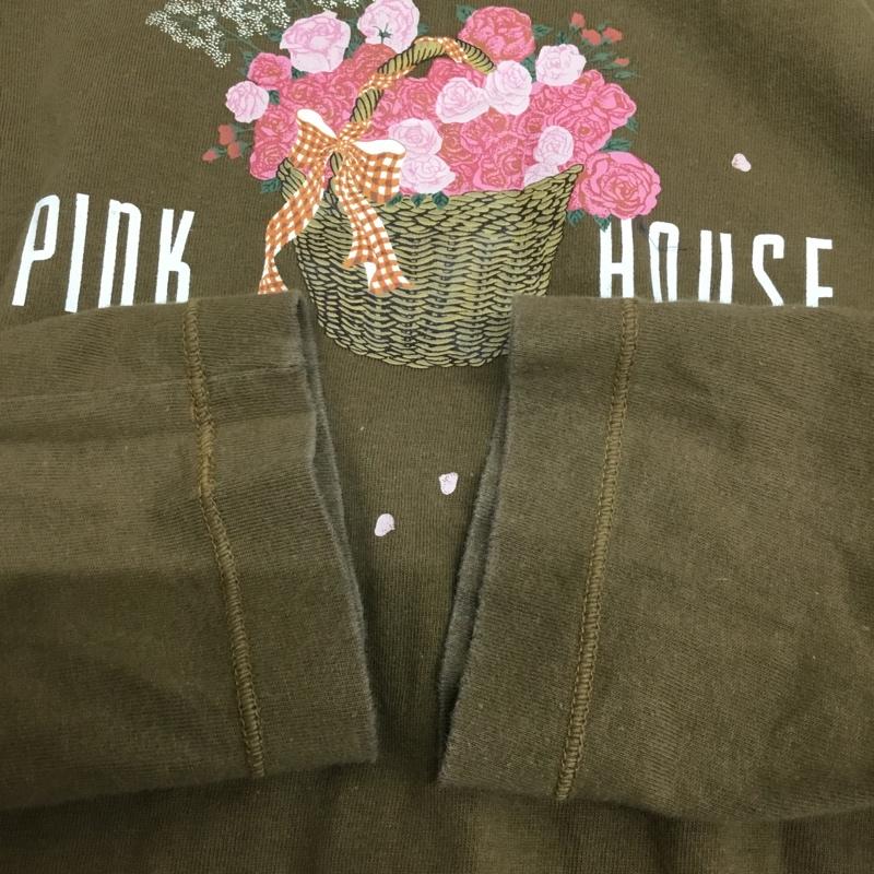 ピンクハウス PINK HOUSE Tシャツ 長袖 L プリント 茶 / ブラウン / brown レディース USED 古着 中古 10162439