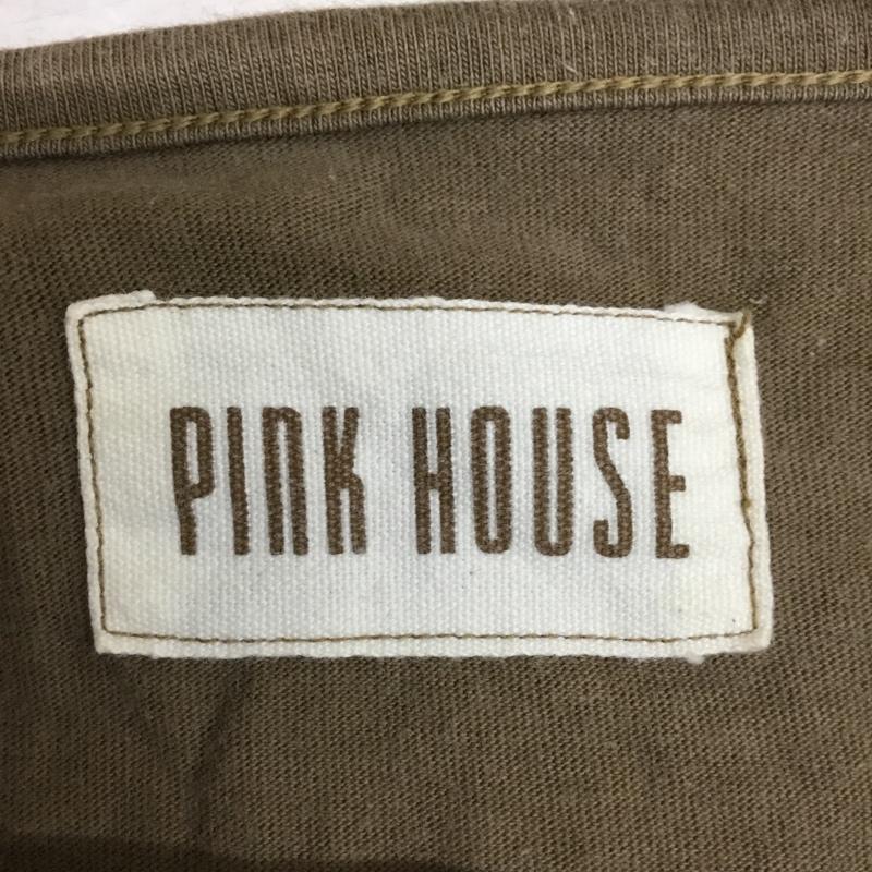 ピンクハウス PINK HOUSE Tシャツ 長袖 L プリント 茶 / ブラウン / brown レディース USED 古着 中古 10162439