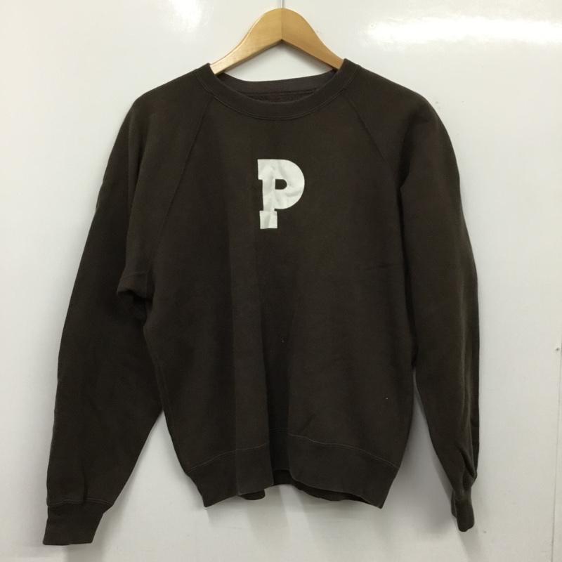 ピンクハウス PINK HOUSE トレーナー 長袖 ロゴ、文字 X プリント 茶 / ブラウン / brown レディース USED 古着 中古 10162440
