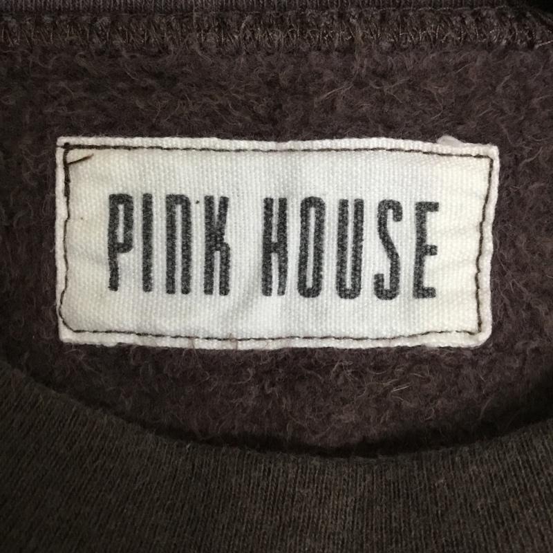 ピンクハウス PINK HOUSE トレーナー 長袖 ロゴ、文字 X プリント 茶 / ブラウン / brown レディース USED 古着 中古 10162440