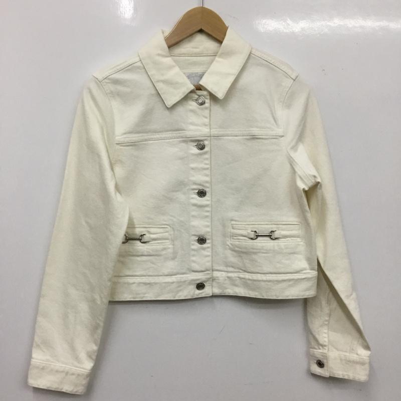 マイケルコース MICHAEL KORS ジャケット、上着 ジャケット、ブレザー Gジャン デニムジャケット M 無地 白 / ホワイト / white レディース USED 古着 中古 10162442