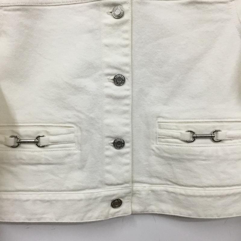 マイケルコース MICHAEL KORS ジャケット、上着 ジャケット、ブレザー Gジャン デニムジャケット M 無地 白 / ホワイト / white レディース USED 古着 中古 10162442