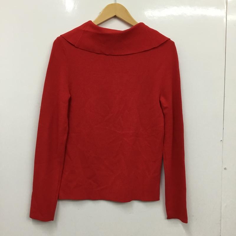 ザラ ZARA カーディガン 長袖 S 無地 赤 / レッド / red レディース USED 古着 中古 10162443