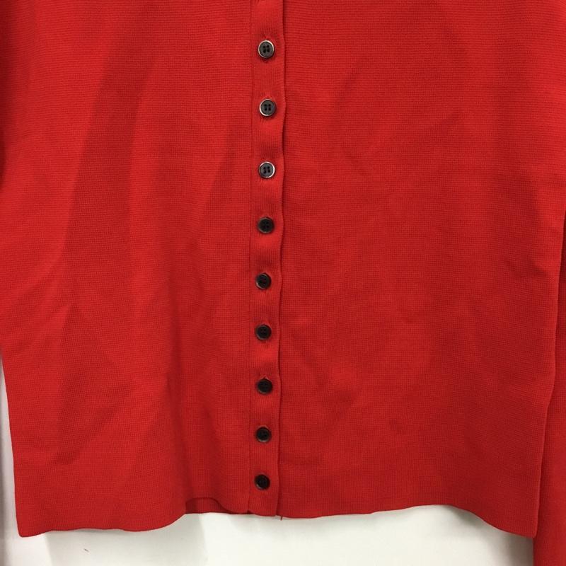 ザラ ZARA カーディガン 長袖 S 無地 赤 / レッド / red レディース USED 古着 中古 10162443